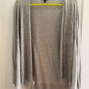 Eileen Fisher Open-Front side silk panel Women's Sweater